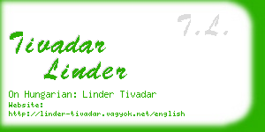 tivadar linder business card